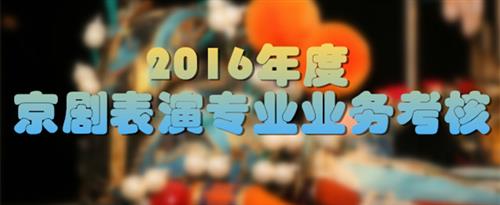 骚逼美女国家京剧院2016年度京剧表演专业业务考...